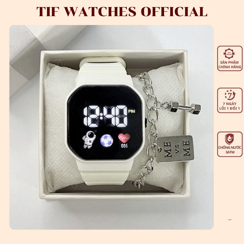 Đồng Hồ Đeo Tay Điện Tử Led Dây Silicone Đeo Tay Cực Dễ Thương DH29