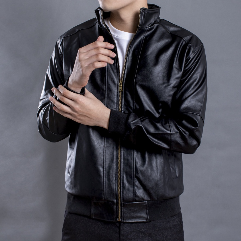 Áo khoác da nam lót lông cao cấp LADOS-6105 da đẹp, bền, form đẹp ấm áp