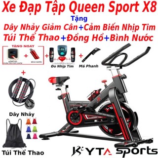  Xe đạp tập thể dục tại nhà Kyta Sport X8 X9 X10 X11 tặng đo nhịp tim đồng hồ giá đỡ điện thoại 