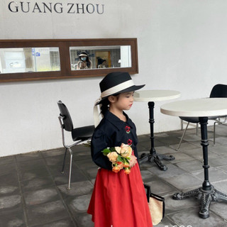 ( Ảnh Thật ) Set bộ quần áo sơ mi tay dài cùng chân váy midi thu đông Bé Gái Trẻ em