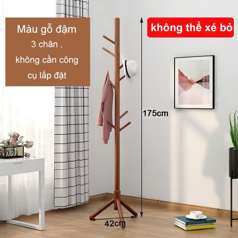 Cây Treo Mũ Gỗ - Giá Treo Đồ Thông Minh, Treo Túi Xách Tiết Kiệm Không Gian | BigBuy360 - bigbuy360.vn