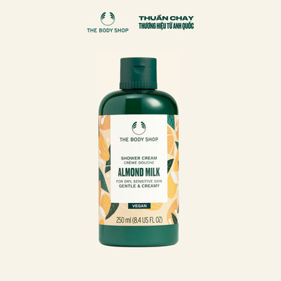Sữa Tắm Hương Hạnh Nhân Dịu Nhẹ Cho Da Khô & Nhạy Cảm Shower Cream Almond Milk The Body Shop