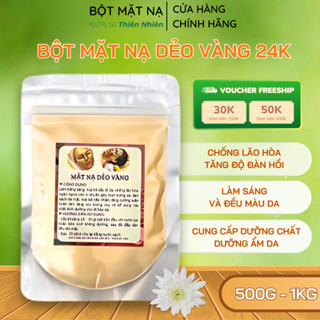   1kg  Bột Mặt Nạ Dẻo Vàng GOLD Làm Sáng Da & Dưỡng Ẩm - Giúp Da Mịn Màng - Bột mặt nạ thiên nhiên 