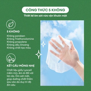 (Gift) 4 Mặt Nạ THE FACE SHOP Real Nature Green Tea Face Mask 20g (Gz)