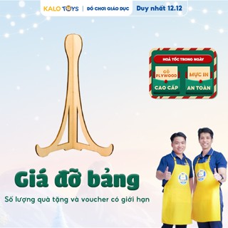 Đồ chơi cho bé lắp ghép, giá đỡ bảng bận rộn, đồ chơi giáo dục chất liệu gỗ chắc chắn KaloToys