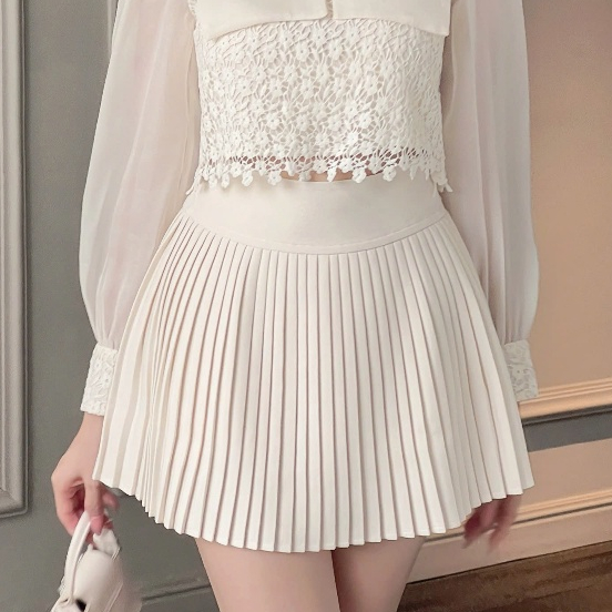 ZAMY SHOP - CV TK xếp ly nhỏ chân váy xếp ly nữ, chân váy hack dáng, váy nữ 2025 mẫu mới