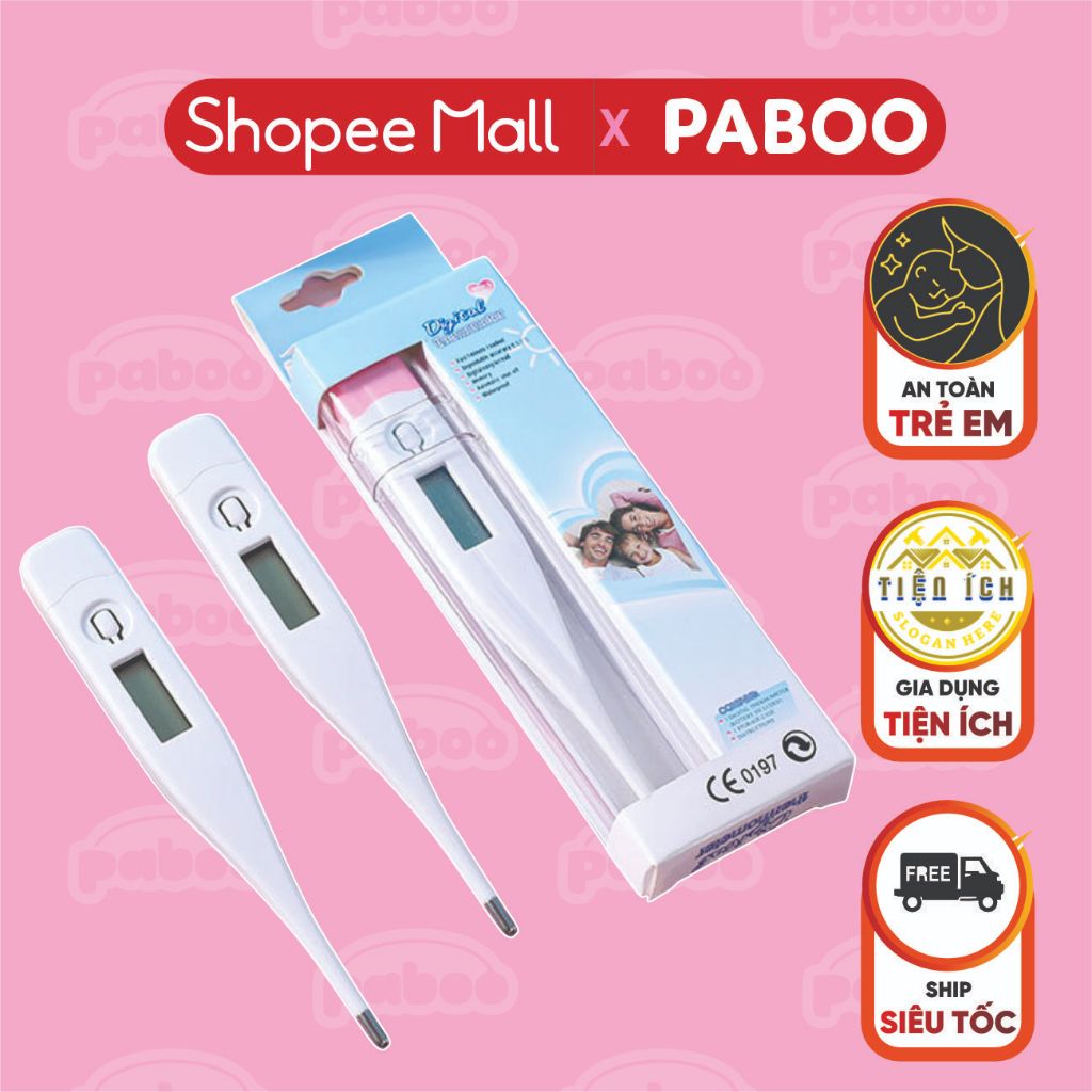 NHIỆT KẾ ĐO ĐỘ - NHIỆT KẾ ĐIỆN TỬ ĐO NÁCH KHÔNG GÂY NGUY HIỂM PABOO