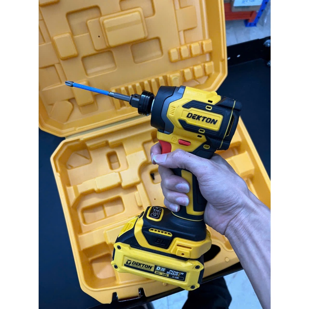 Máy Chuyên Vít Gen 3 250Nm 2in1 Pin D20 DEKTON ( D20-CV230NCP ) / Chân Pin DEWALT / Khẩu 1/2inch /