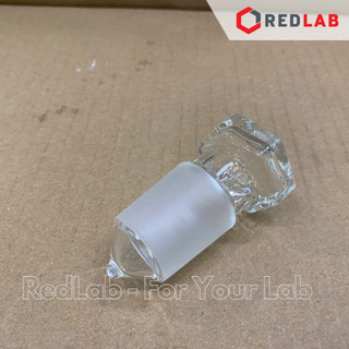  Nút thủy tinh nhám lục giác BIOHALL 10 19 14 23 19 26 24 29 29 32 34 35 dùng đậy tam giác bình cầu thí nghiệm có VAT 