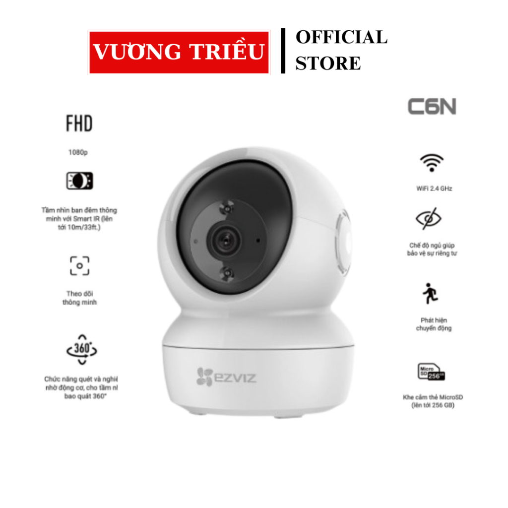 Camera WI-FI EZVIZ Quay Quét 360 Độ, Đàm Thoại Hai Chiều