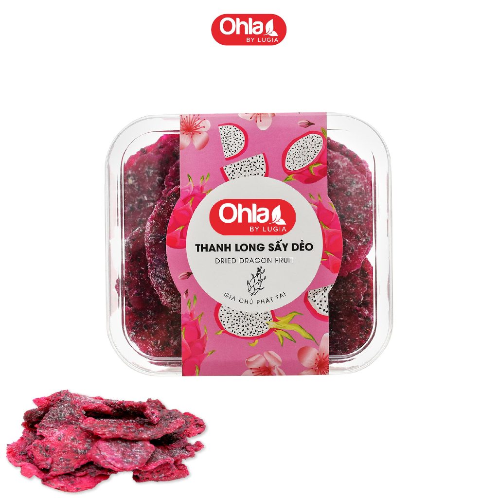 Thanh Long Sấy Dẻo Đỏ & Trắng Ohla 200g - Trái Cây Tươi Tự Nhiên Được Tuyển Chọn