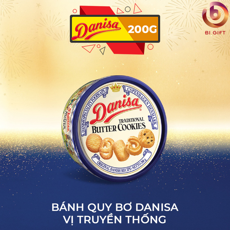 Bánh Quy Bơ Danisa Hộp Thiếc 200Gram