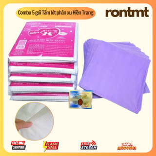 Combo 5 bịch Tấm lót phân xu Hiền Trang, tấm lót chống thấm cho trẻ sơ sinh 3 lớp loại đẹp