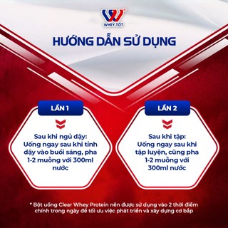 Applied Nutrition Clear Whey Protein 875g, khử 100% vị sữa, hỗ trợ tăng cơ giảm mỡ