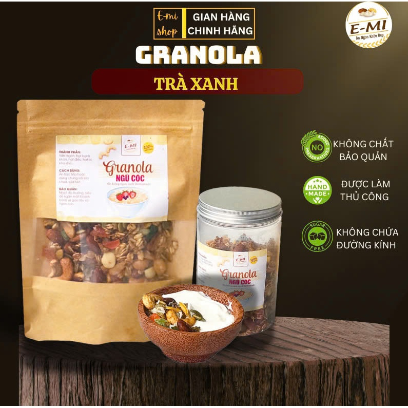 Granola Ngũ Cốc Siêu Hạt Không Đường Eatclean