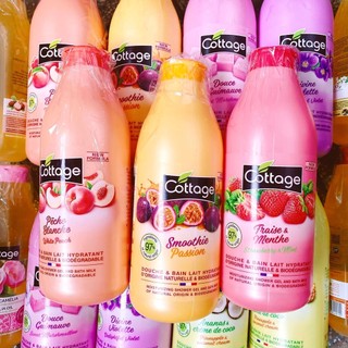 Sữa tắm Cottage dạng gel chính hãng Pháp [Chai 750 ml-Đủ mùi] | LinhBi Shop