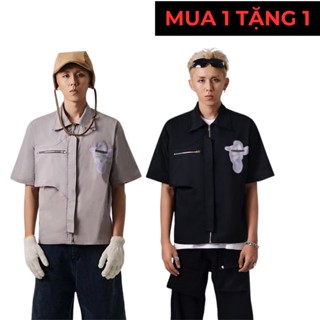 [12/12 - MUA 1 TẶNG 1] TRIGGER CLUB LAYER BLACK/VERY LIGHT PURPLE SHIRT