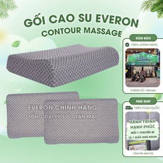 [Chính hãng] Gối cao su Massage EVERON Contour lượn sóng siêu đàn hồi êm ái