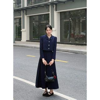 LEPE - Maven set, set dạ tweed áo vest dài tay mix chân váy maxi thiết kế by lepe