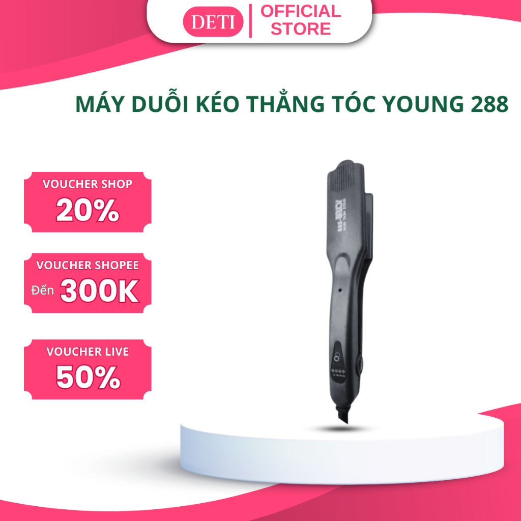 Máy duỗi tóc ,ép tóc tạo kiểu tóc bản to cao cấp young - 288
