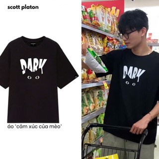 Áo thun Emo Mèo - Chất liệu cotton dày dặn đứng form Scott Platon