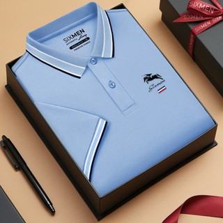 Áo thun polo nam cao cấp cổ bẻ CARO CASUS [Tặng Kèm Hộp Quà] Vải cá sấu FeelMax thoáng mát - SIXMEN