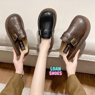 Giày Sục Da Đệm Lót Lông Hàng QC LOẠI 1 FULL HỘP