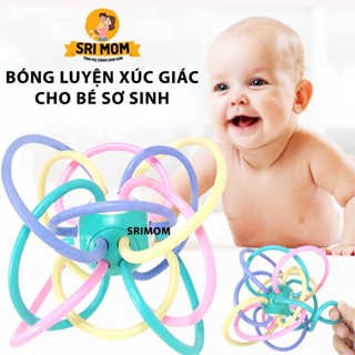 Bóng Manhattan dành cho trẻ sơ sinh huấn luyện xúc giác cầm nắm - Đồ chơi gặm nướu cho bé 0-3 tuổi