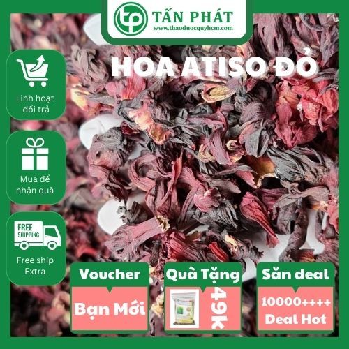 [Hàng Công Ty] Hoa atiso đỏ sấy khô [ Loai 1 ], Trà atiso đỏ, Hoa bụp giấm, Hoa hibiscus, Nguyên chấ
