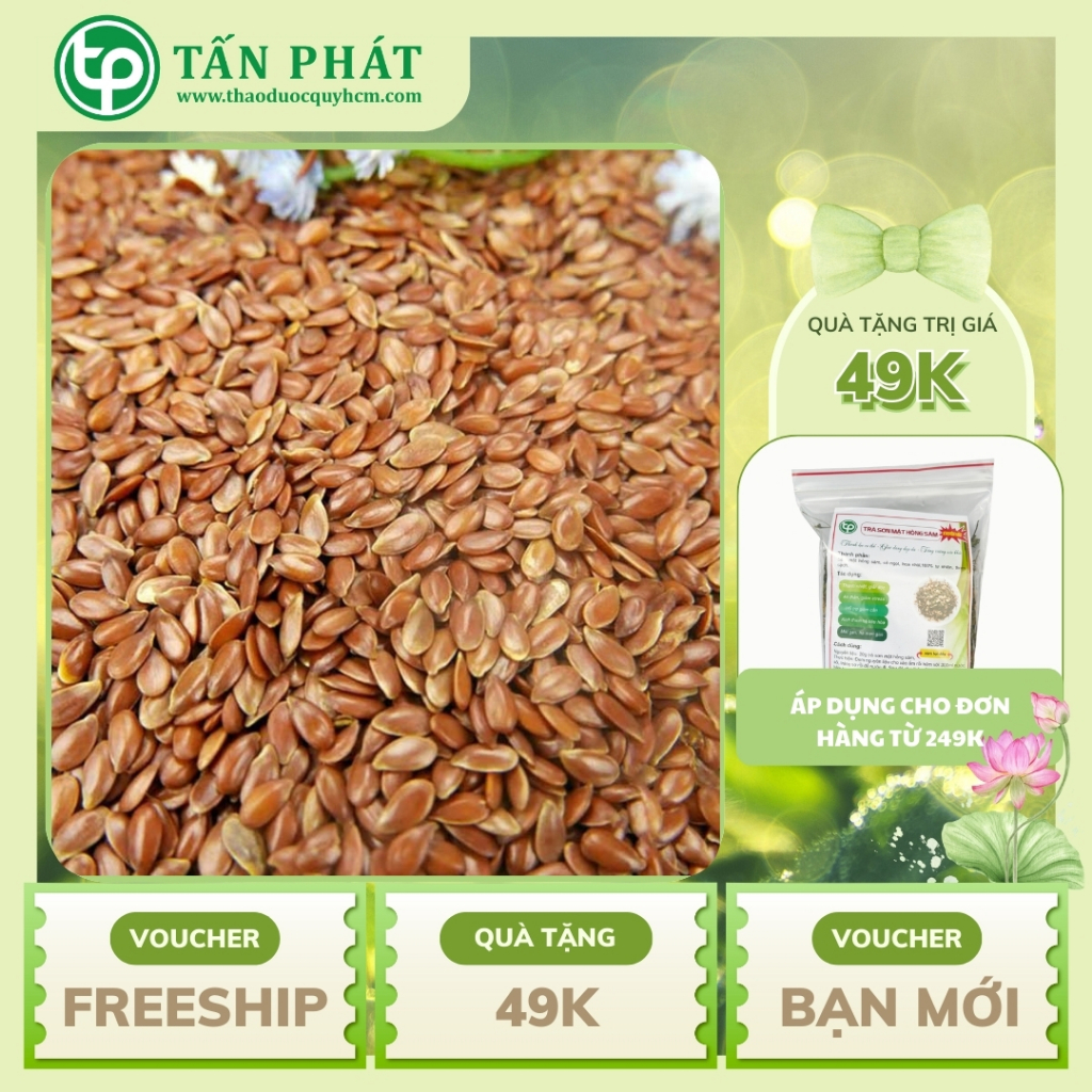 [Túi lớn 500gram] Hạt lanh sấy khô - Thơm ngon bổ dưỡng - chuyên dùng để an kiêng