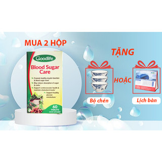 (hộp 60 viên) BLOOD SUGAR CARE Goodlife Giúp chuyển hóa đường huyết, hỗ trợ cải thiện chỉ số đường huyết
