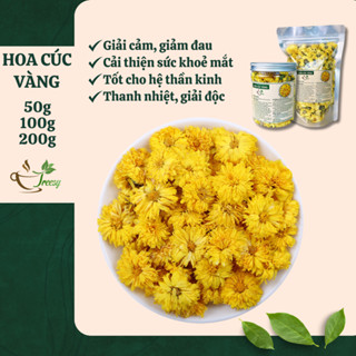 200g Trà Hoa Cúc Vàng Sấy Khô - Hoàng Cúc Nguyên Bông - Treesy - Trà thảo mộc