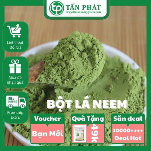 [Túi lớn 500gram] Bột lá neem Ấn độ đẹp da - TaPhaCo