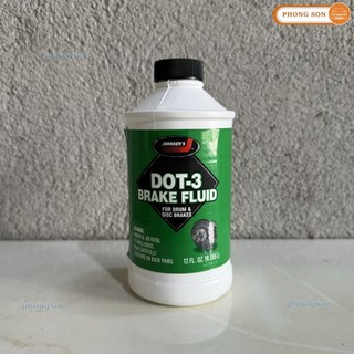 Dầu phanh dot3 Johnsen Brake Fluid DOT 3 chai 355 ml