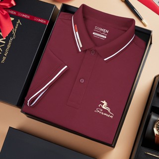Áo thun Polo nam Doanh Nhân màu đỏ SIXMEN - Mã Đáo Thành Công - Form regular, vải thoáng mát