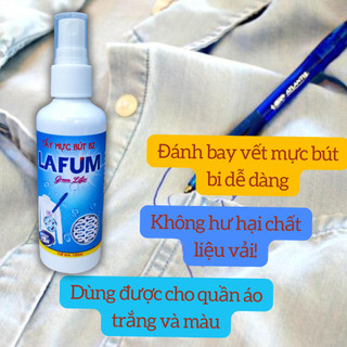 Bộ tẩy vết mực trên quần áo Lafum, tẩy mực bút bi bút lông và tẩy mực viết máy