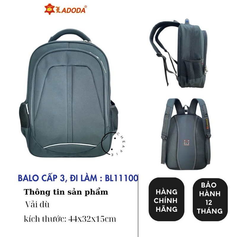 balo cấp 3 balo đi làm Bl11100 Ladoda