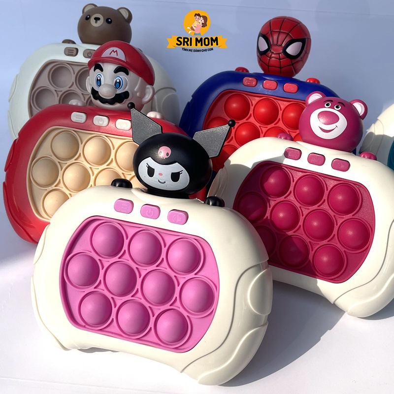 Đồ Chơi Pop it Thế Hệ Mới 999 Level, Máy Chơi Game Điện Tử SPEED PUSH Giải Trí Bấm Nút Rèn Luyện Phản Xạ, Trí Nhớ Cho Bé