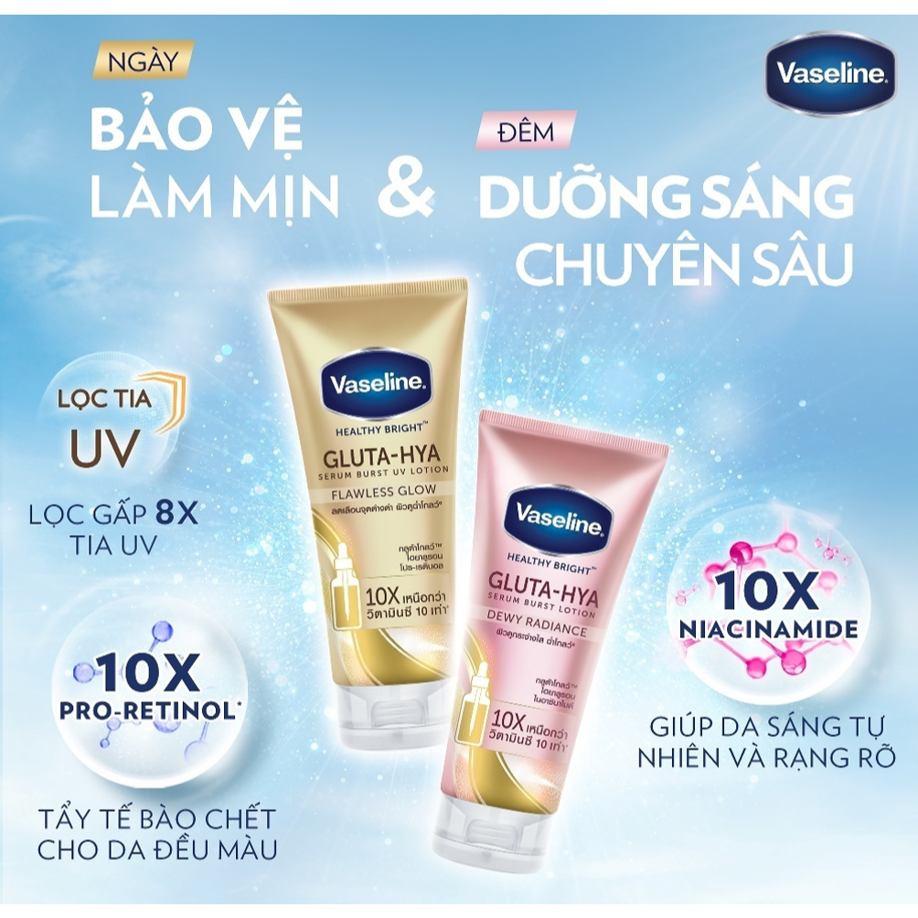 Combo Dưỡng Thể Vaseline Chống Nắng & Dưỡng Sáng 300mlx2 | BigBuy360 - bigbuy360.vn