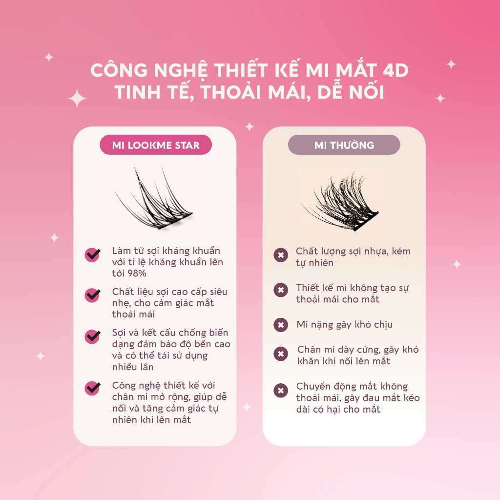 Lookme Star - Lông Mi Giả Sẵn Keo
