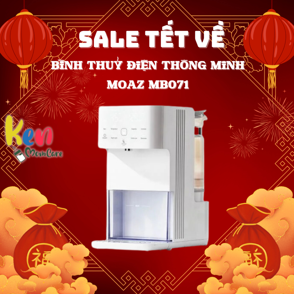 BÌNH THUỶ ĐIỆN GIỮ NHIỆT THÔNG MINH MOAZBEBE MB071 ( bảo hành chính hãng 12 tháng )