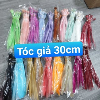  tóc giả búp bê dài 30cm*100cm ,phụ kiện may dán tóc giả búp bê 12in,22in 
