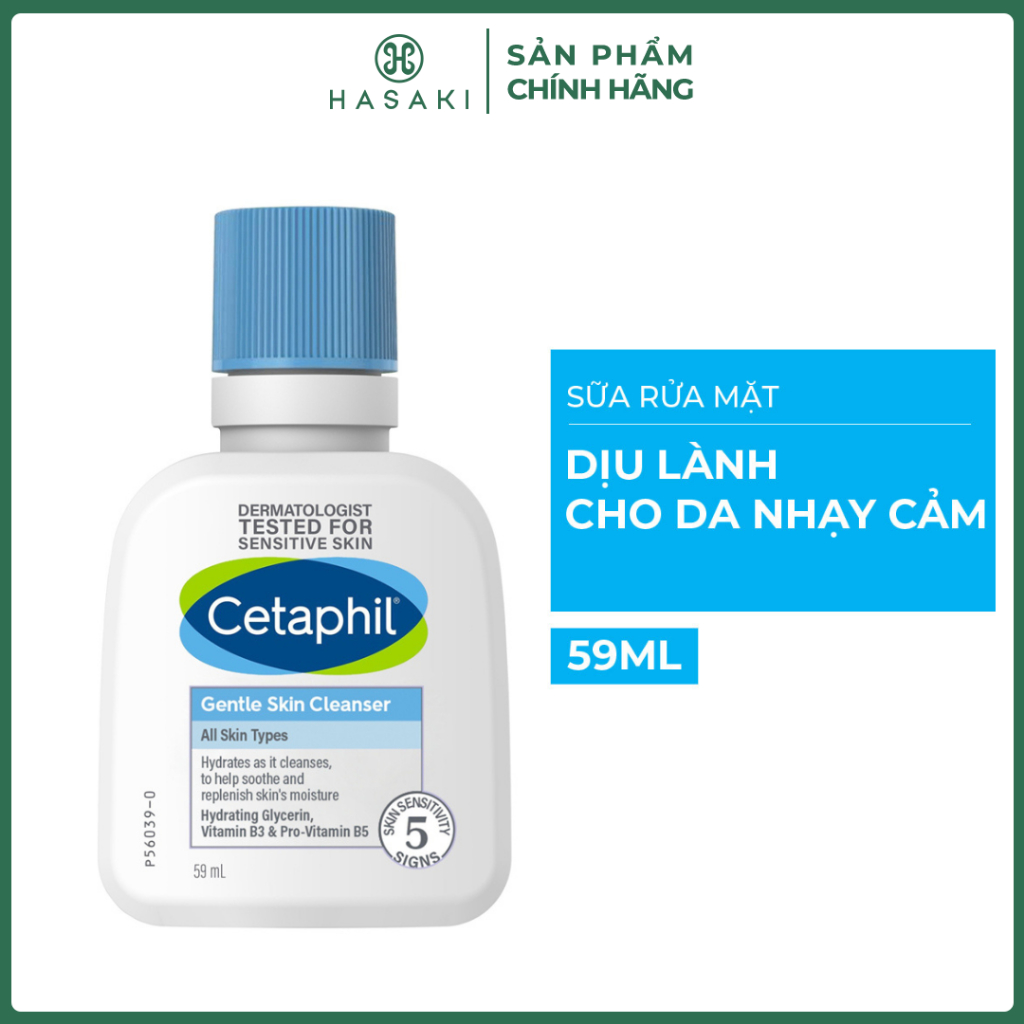 [QUÀ TẶNG KHÔNG BÁN] Sữa Rửa Mặt Cetaphil Dịu Lành Cho Da Nhạy Cảm 59ml Hasaki