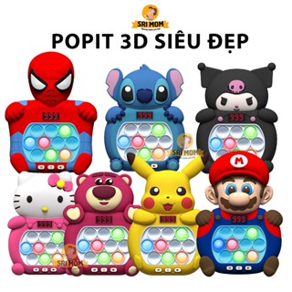 Pop It Điện Tử 3D siêu Cute Đèn Cầu Vòng - 999 Level, Speed Push Đồ Chơi Giảm Stress Cho Mọi Lứa Tuổi, Bé Trai và Bé Gái
