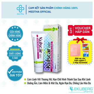  Kulscar Gel - Gel Bôi Vết Thương Hở Lành Vết Thương Tái Tạo Da Ngừa Sẹo Lồi Sẹo Lõm  Tuýp 30ml  