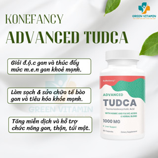 Viên uống hỗ trợ tiêu hóa, làm sạch và giải độc gan khỏe mạnh KoNefancy Advanced TUDCA 1000mg 60viên