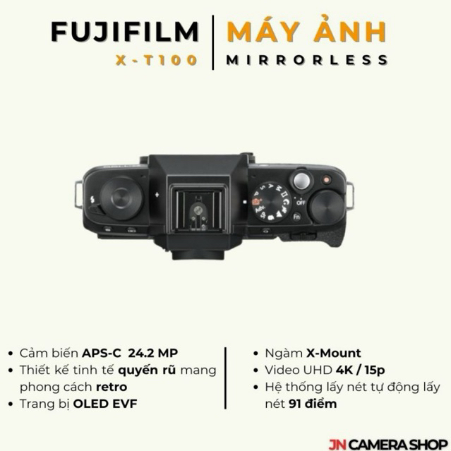 Fujifilm X-T100 kèm ống kính 16-50mm | BigBuy360 - bigbuy360.vn