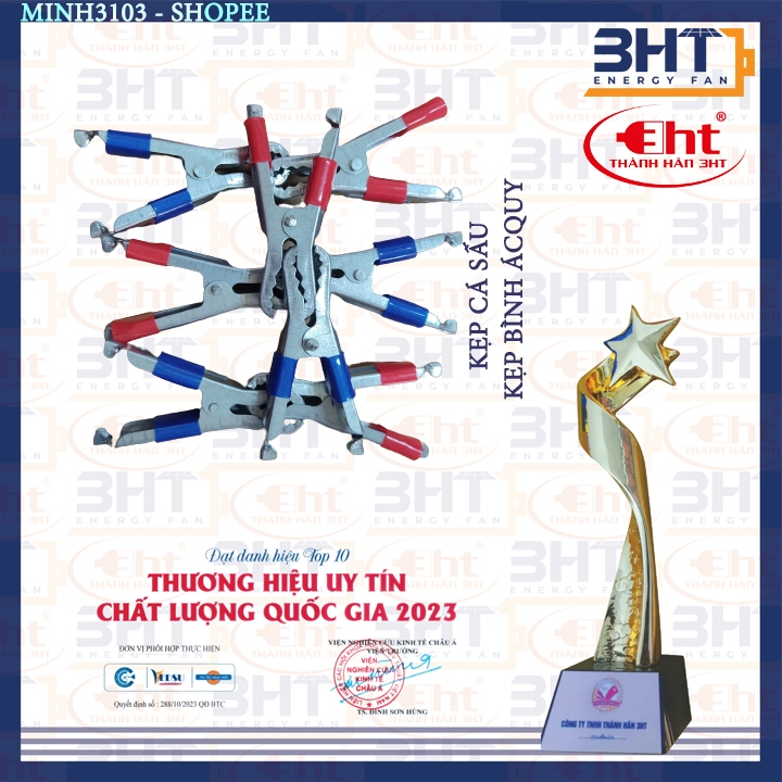 Kẹp Bình Xanh Đỏ 30A - 7Cm - 2 cái