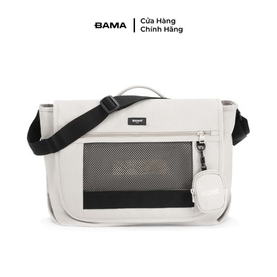 Túi đeo chéo nam nữ đi học đi làm BAMA Mesh Fabric Cross Bag MF302 chống nước nhiều ngăn vải lưới thời trang