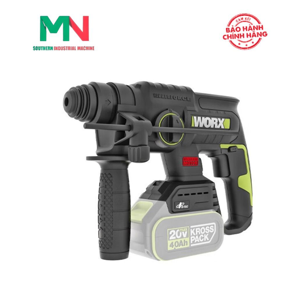 Máy khoan búa dùng pin 20V Worx WU387 - Chính hãng